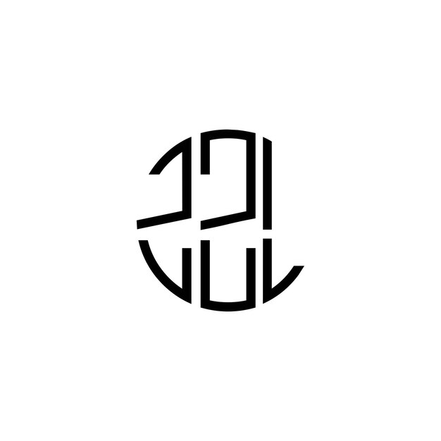 Diseño del logotipo del monograma del círculo ZZL