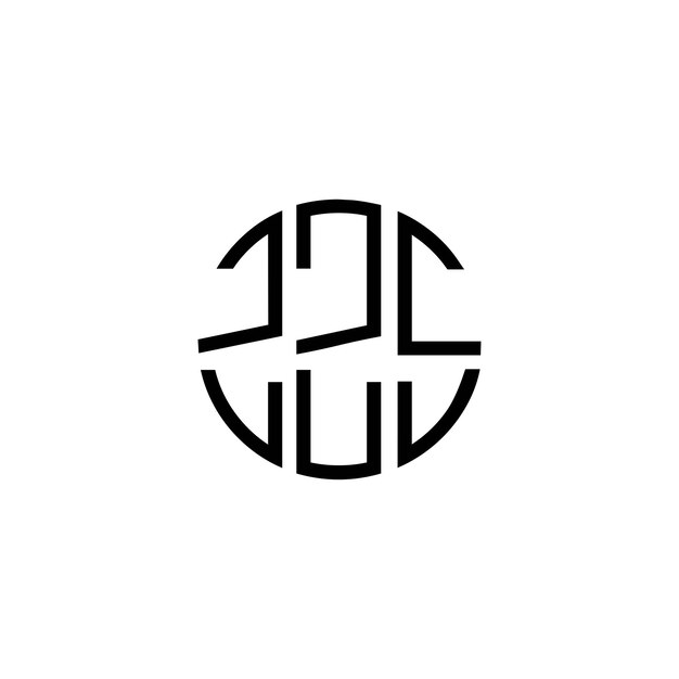 Diseño del logotipo del monograma del círculo ZZS