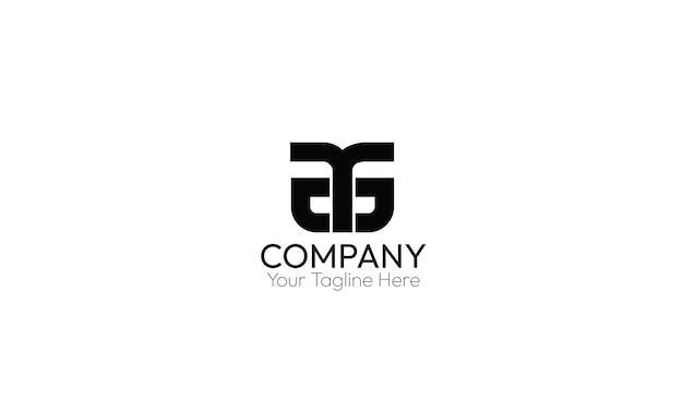 Diseño de logotipo de monograma creativo elegante Versátil AG y GA Conceptos de logotipo