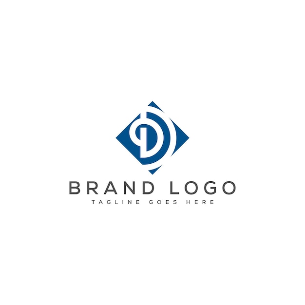 Diseño de logotipo de monograma DP