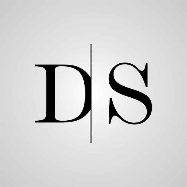 Diseño del logotipo del monograma DS