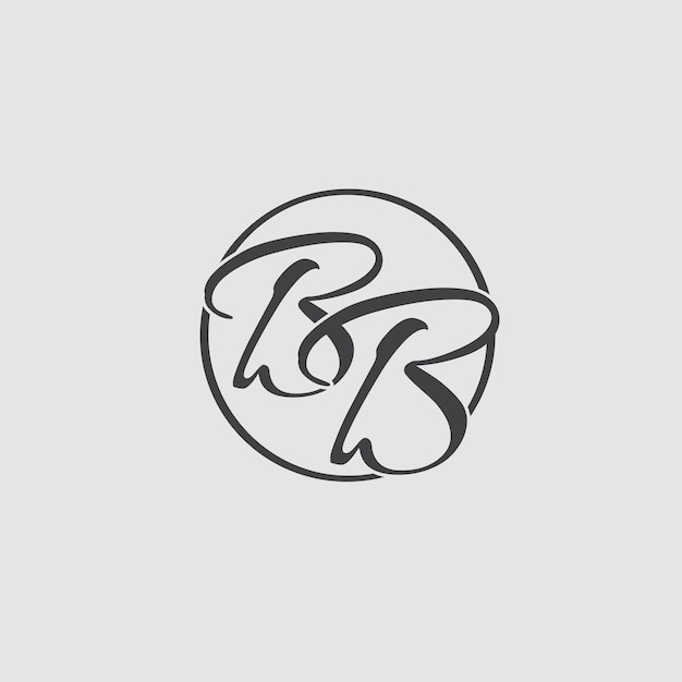 Diseño del logotipo del monograma femenino B