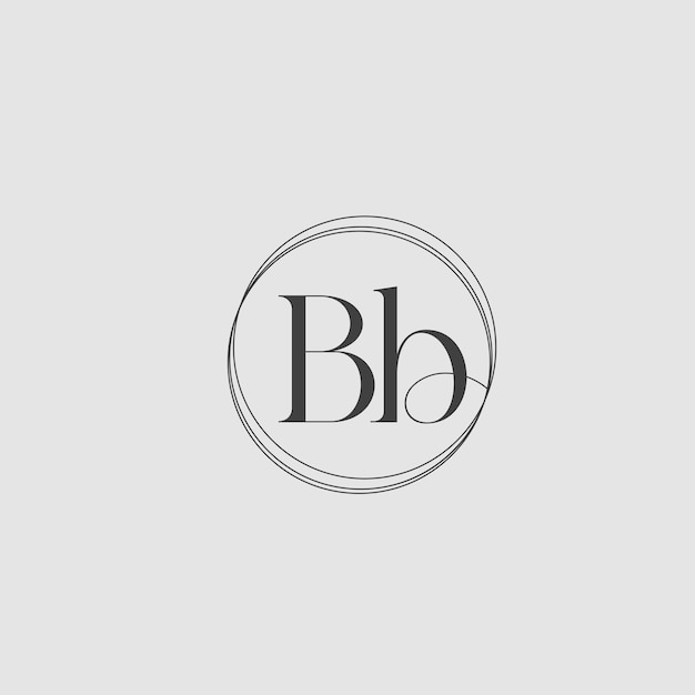 Diseño del logotipo del monograma femenino B