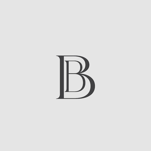 Diseño del logotipo del monograma femenino B