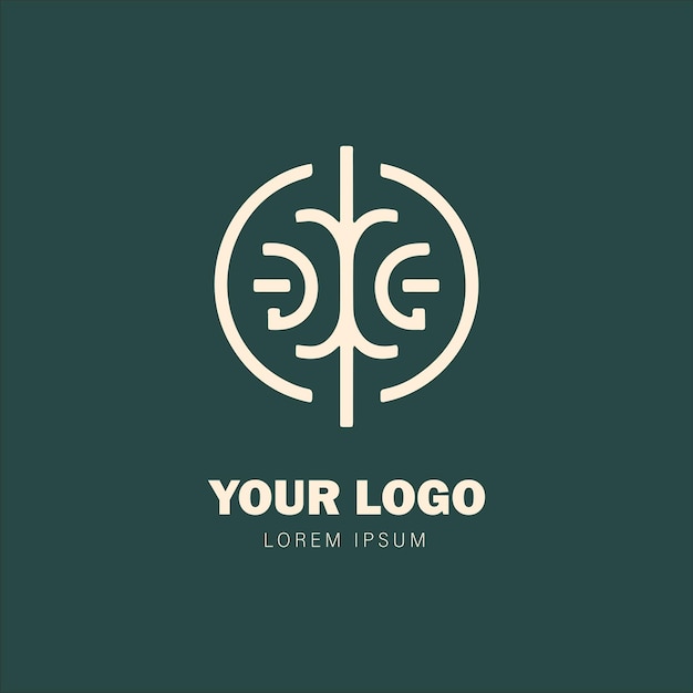 diseño de logotipo monograma y flores ornamentales adecuadas para su uso como icono de su negocio