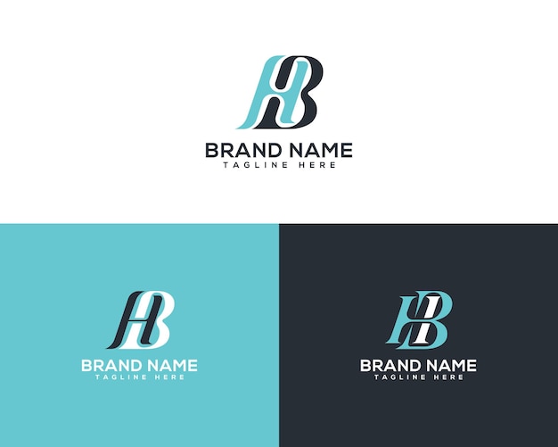 Diseño del logotipo del monograma HB