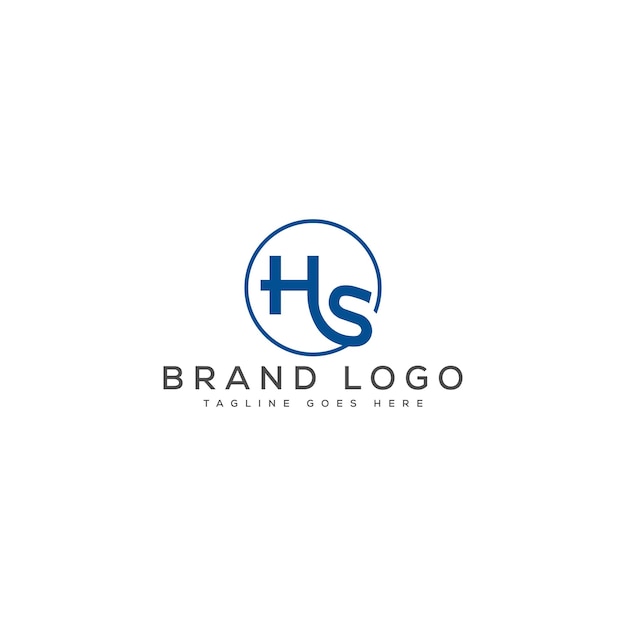 Diseño del logotipo del monograma del HS