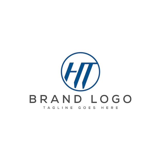 Diseño del logotipo del monograma HT