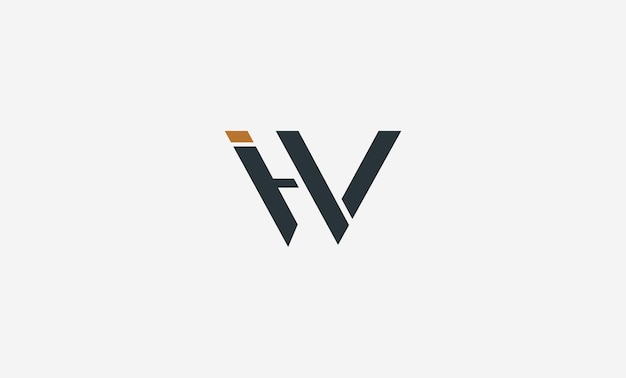 diseño de logotipo de monograma ihv