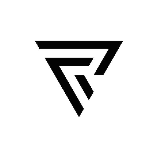 Diseño de logotipo de monograma inicial abstracto R, icono para negocios, plantilla, simple, elegante