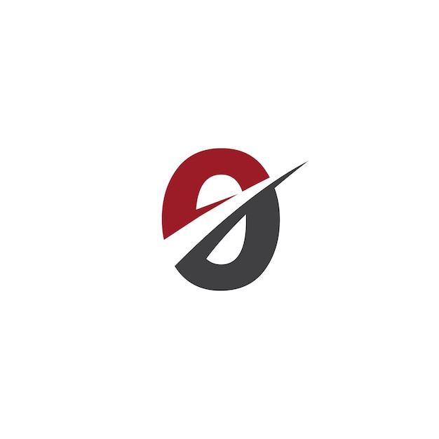 Diseño del logotipo del monograma inicial de la letra O
