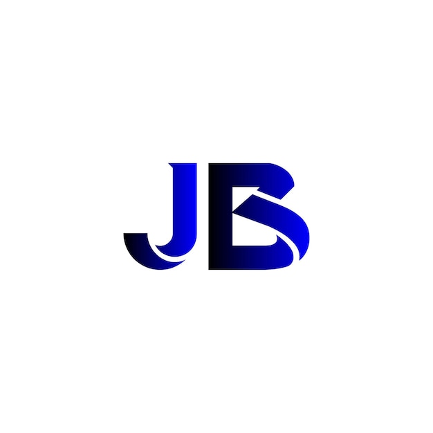diseño de logotipo de monograma jb