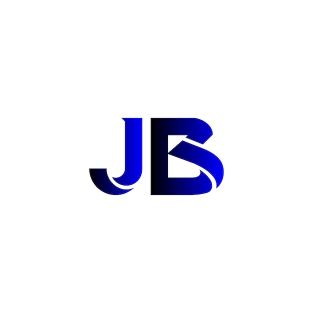 Vector diseño del logotipo del monograma jb