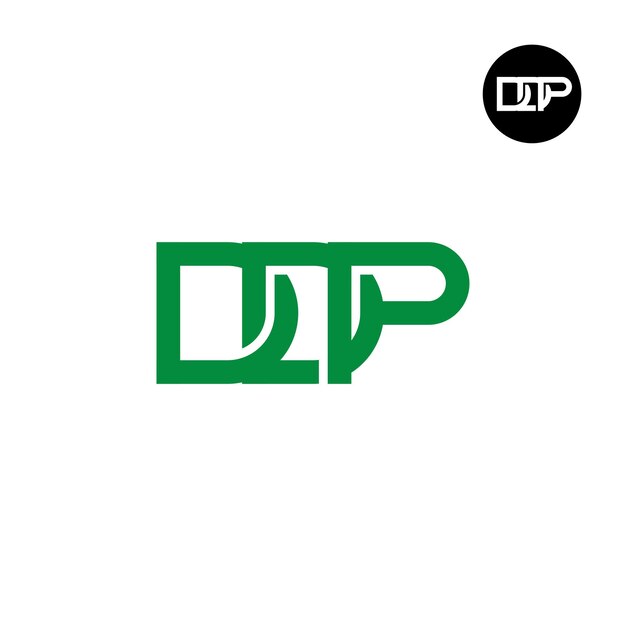 Diseño de logotipo con monograma de letra DDP