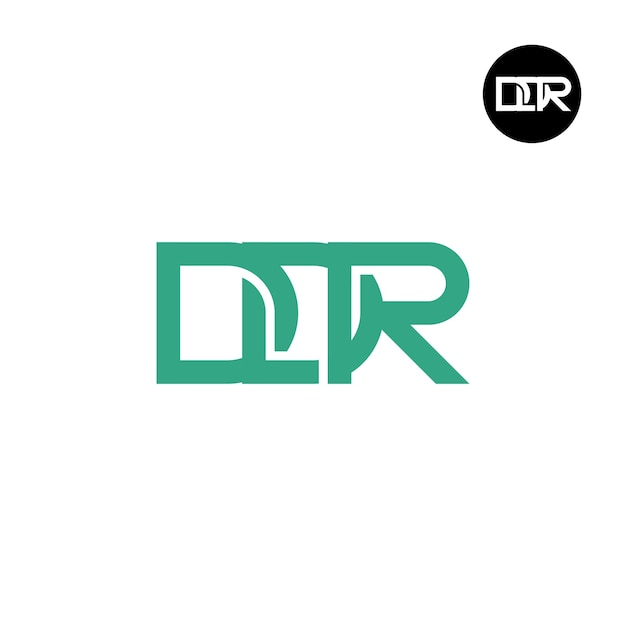 Diseño de logotipo con monograma de letra DDR