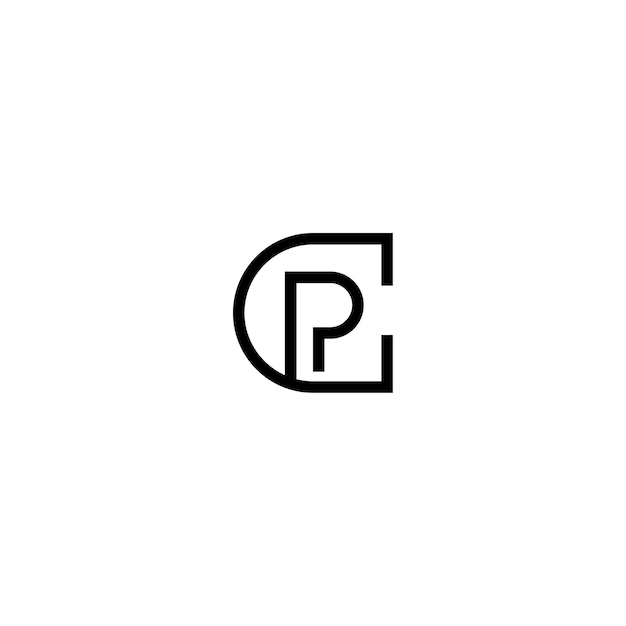 Diseño del logotipo del monograma letra nombre de texto símbolo logotipo monocromático carácter alfabético logotipo simple