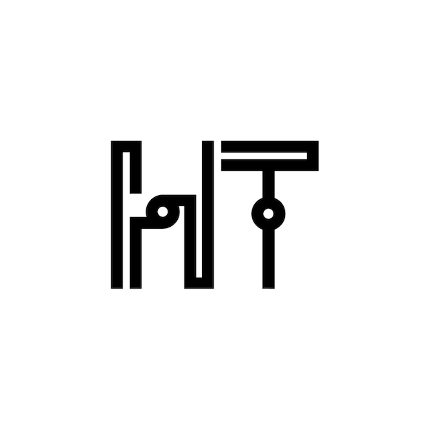 El diseño del logotipo del monograma letra nombre de texto símbolo monocromático logotipo carácter alfabético logotipo simple