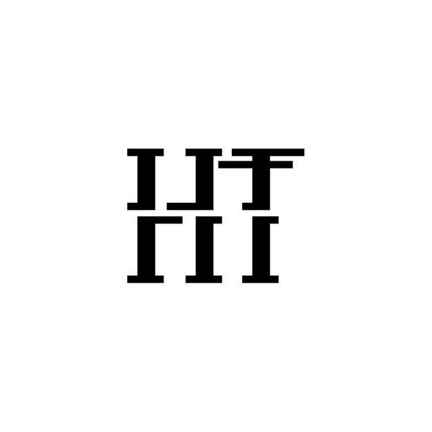 El diseño del logotipo del monograma letra nombre de texto símbolo monocromático logotipo carácter alfabético logotipo simple