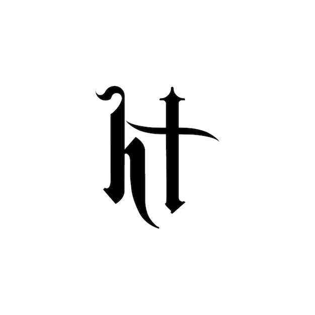El diseño del logotipo del monograma letra nombre de texto símbolo monocromático logotipo carácter alfabético logotipo simple