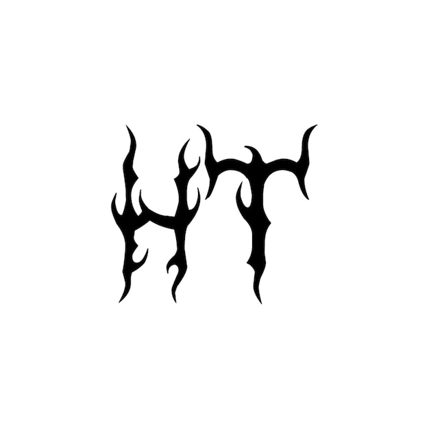 El diseño del logotipo del monograma letra nombre de texto símbolo monocromático logotipo carácter alfabético logotipo simple