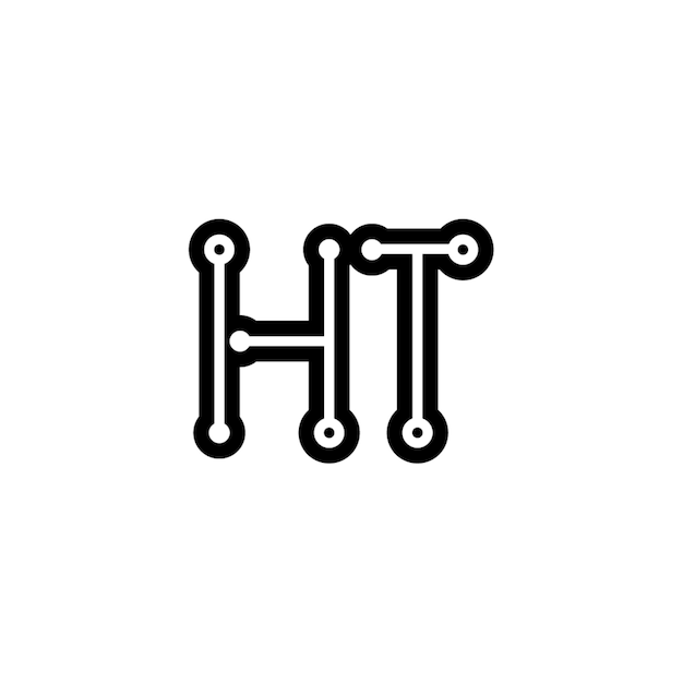El diseño del logotipo del monograma letra nombre de texto símbolo monocromático logotipo carácter alfabético logotipo simple