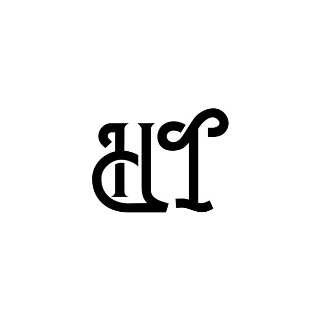 El diseño del logotipo del monograma letra nombre de texto símbolo monocromático logotipo carácter alfabético logotipo simple