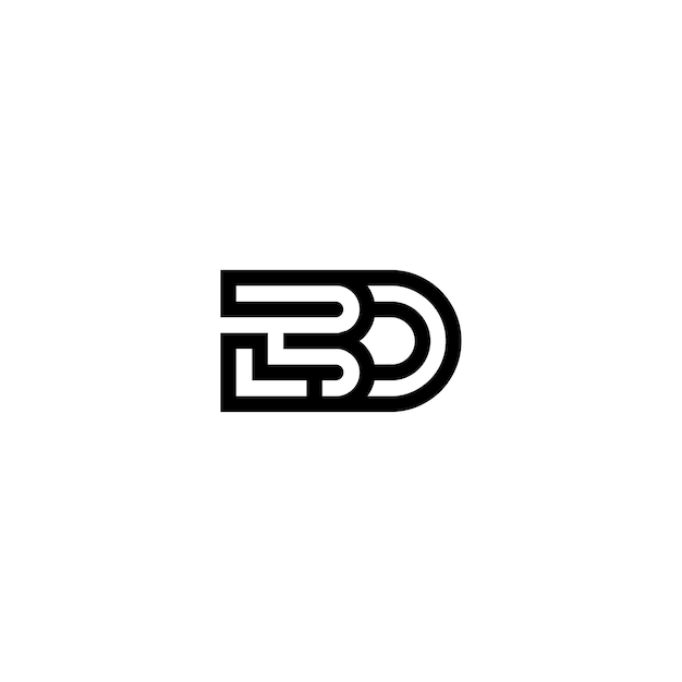Diseño del logotipo de monograma letra nombre de texto símbolo monocromático logotipo carácter alfabético logotipo simple
