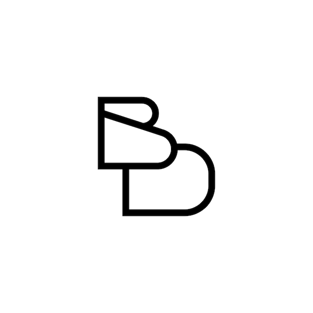 Diseño del logotipo de monograma letra nombre de texto símbolo monocromático logotipo carácter alfabético logotipo simple