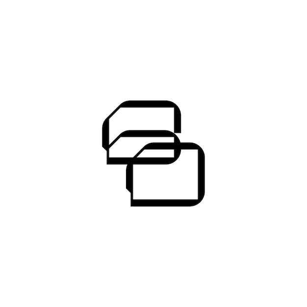 Diseño del logotipo de monograma letra nombre de texto símbolo monocromático logotipo carácter alfabético logotipo simple