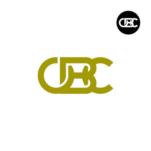 Vector diseño de logotipo con monograma de letra obc