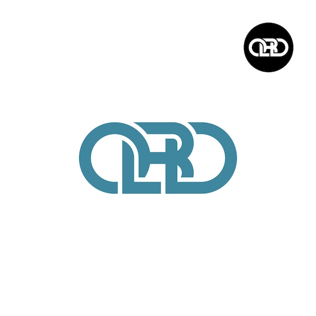 Diseño de logotipo con monograma de letra obd