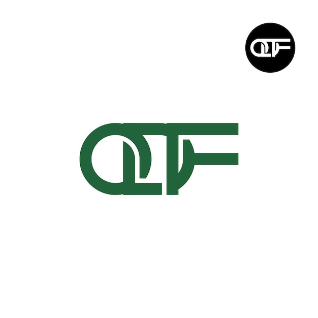 Diseño de logotipo monograma letra ODF