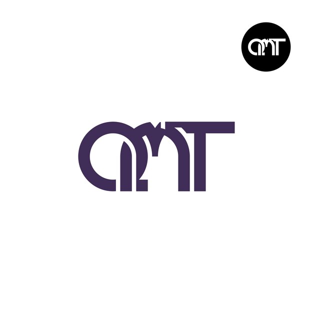 Diseño de logotipo monograma letra QMT