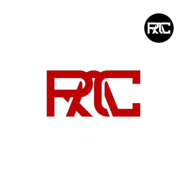 Vector diseño de logotipo con monograma de letra rac