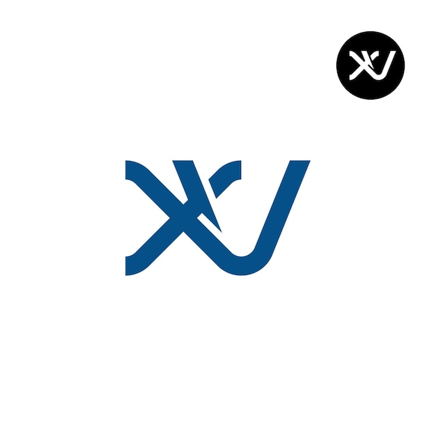 Diseño del logotipo del monograma de la letra XV