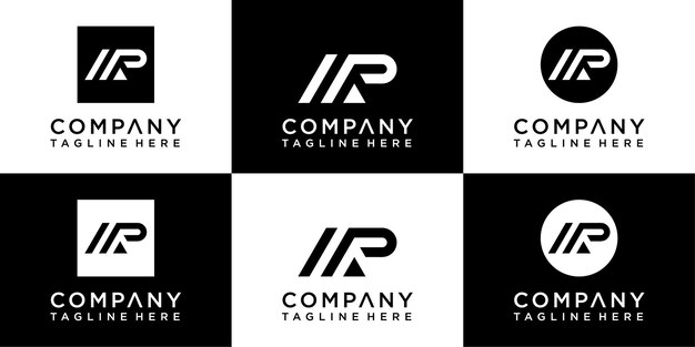 Diseño de logotipo de monograma de letras AP