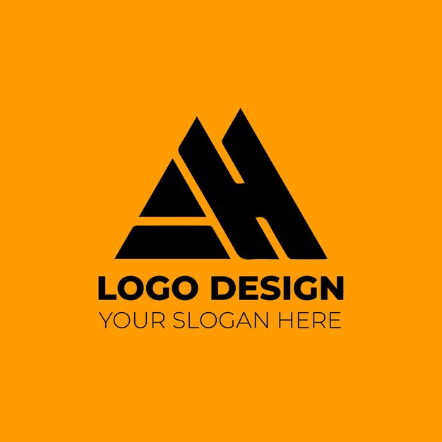 Diseño de logotipo de monograma minimalista moderno
