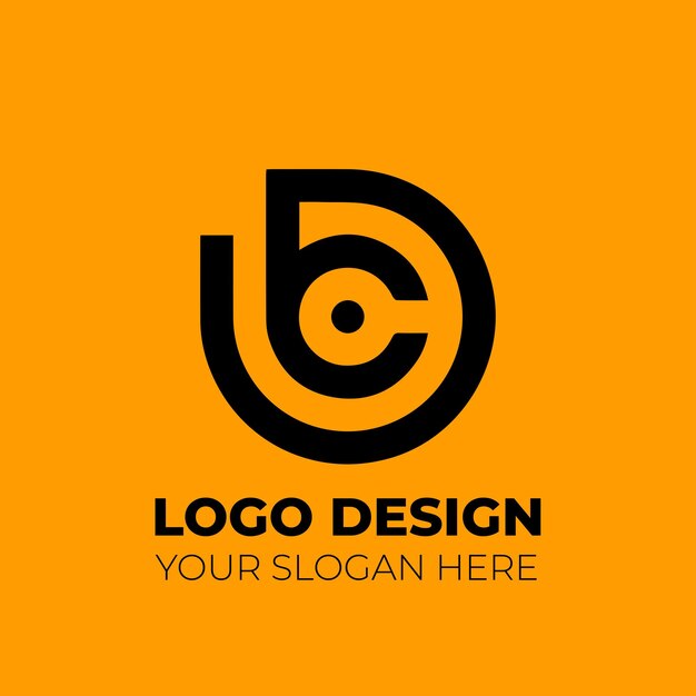 Vector diseño de logotipo de monograma minimalista moderno