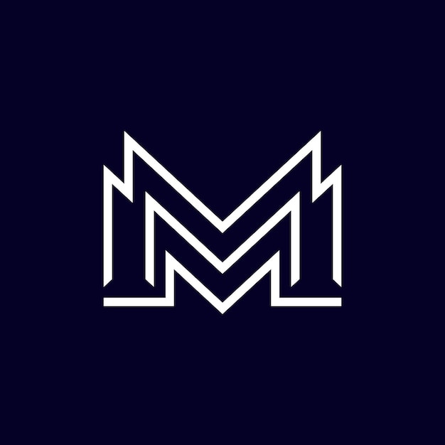 Diseño del logotipo del monograma MM