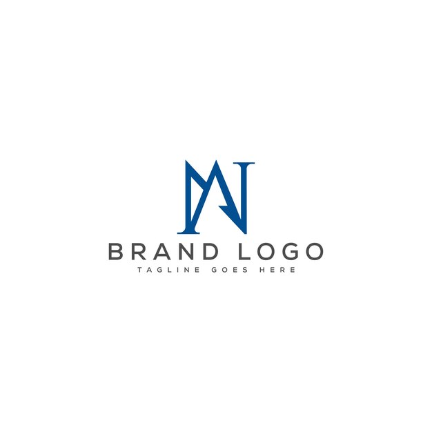 Diseño del logotipo del monograma de la NA