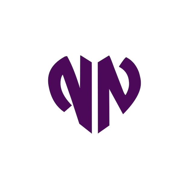 Diseño del logotipo del monograma NN