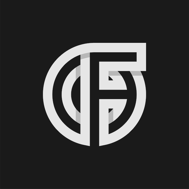 Diseño del logotipo del monograma OF