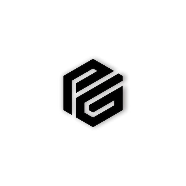 DISEÑO DE LOGOTIPO DE MONOGRAMA P Y G