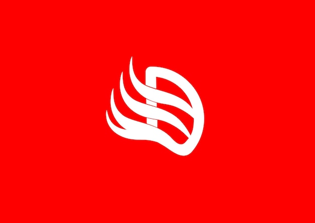 Diseño de logotipo de monograma de pájaro