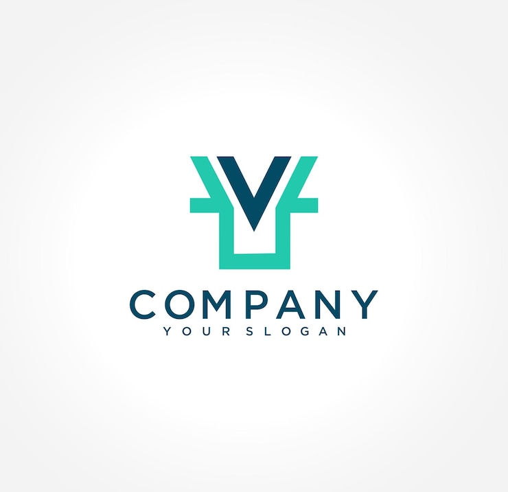 Vector diseño de logotipo de monograma plantilla de vector premium
