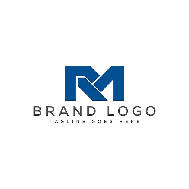 Diseño del logotipo del monograma RM