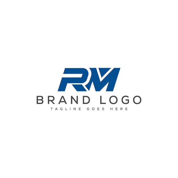 Diseño del logotipo del monograma RM