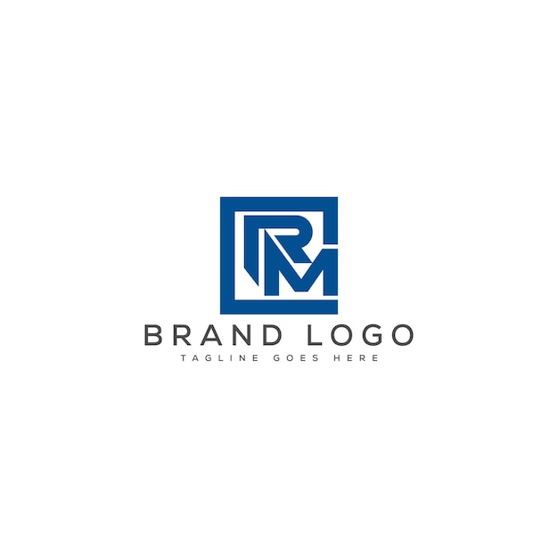 Diseño del logotipo del monograma RM