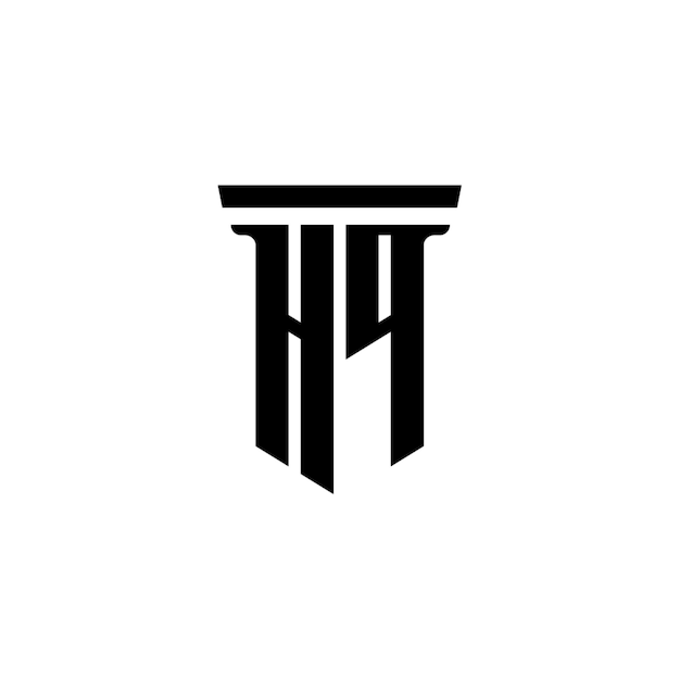 Diseño del logotipo del monograma de la sede, letra, texto, nombre, símbolo, logotipo monocromático, carácter alfabético, logotipo simple