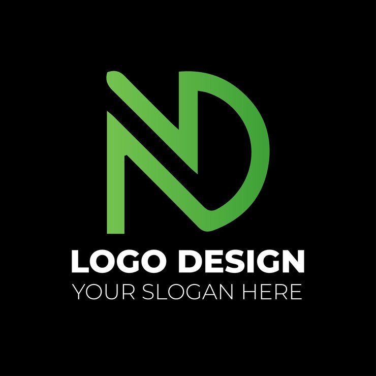 Vector diseño de logotipo de monograma simple moderno